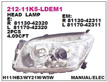 DEPO 21211K5LLDEM1 — FAR RAV-4 ELEKTRIKLI 06-08 SOL