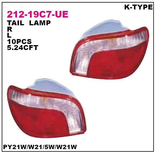DEPO 21219C7LUE — STOP LAMBASI SOL SİS FARLI YARIS 99-05