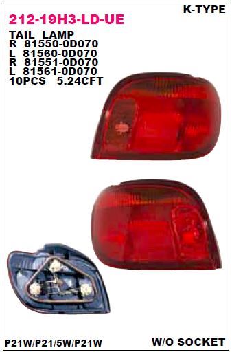 DEPO 21219H3RLDUE — STOP LAMBASI SAG-(DUYSUZ)-(TOYOTA YARIS 03/05 )