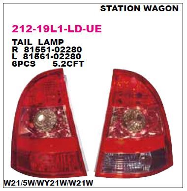 DEPO 21219L1LLDUE — STOP LAMBASI SOL-(TOYOTA COROLLA S.WAGON 04/06 )