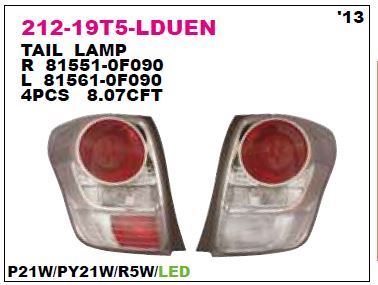 DEPO 21219T5RLDUEN — STOP LAMBASI SAG TOYOTA VERSO 13-