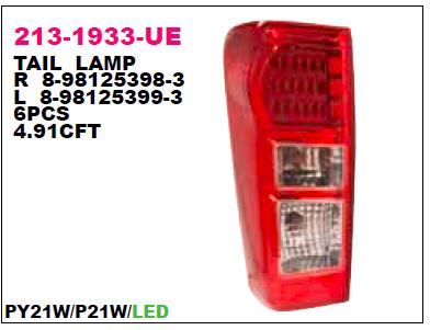 DEPO 2131933RLDUE — STOP LAMBASI ISUZU D-MAX 12-17 LEDLİ SAĞ