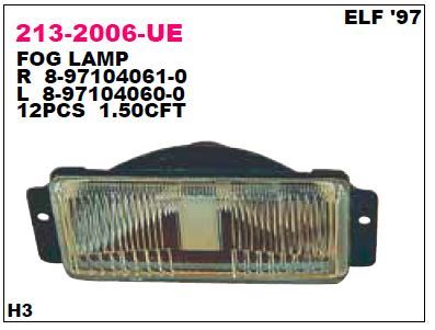 DEPO 2132006LUE — SİS LAMBASI SOL DUYSUZ ISUZU NPR66 CHAMPION 96-