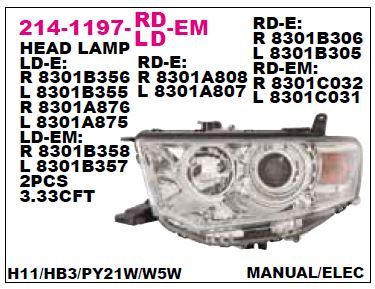 DEPO 2141197LLDEM — ON FAR SOL-(MITSUBISHI L200 10/ PAJERO SPORT 09/ ) BEYAZ SINYAL