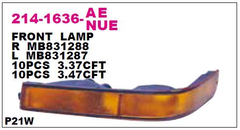 DEPO 2141636RAE — TAMPON SİNYAL LAMBASI SAĞ-(DUYLU AMPULLU)-(MITSUBISHI L300 98/00 )