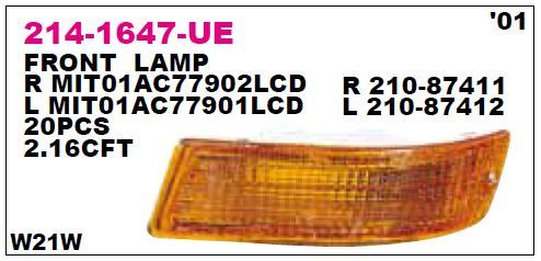 DEPO 2141647RUE — TAMPON SİNYAL LAMBASI SAĞ MITSUBISHI L300 01-