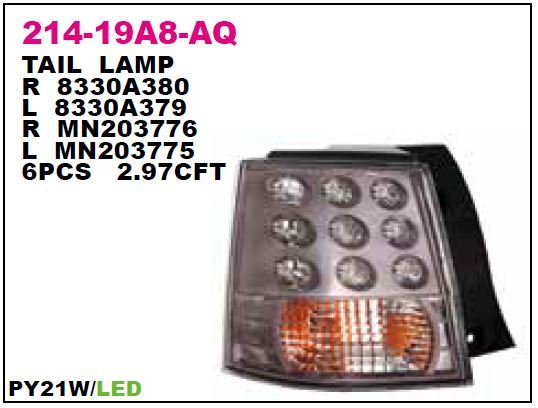 DEPO 21419A8RAQ — STOP LAMBASI DIS SAĞ LED OUTLANDER 06-12DI-D:2.2 DI-D OUTLANDER (CW) 07-12