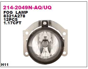 DEPO 2142049NUQ — SİS LAMBASI SOL-SAĞ MITSUBISHI L200 10-