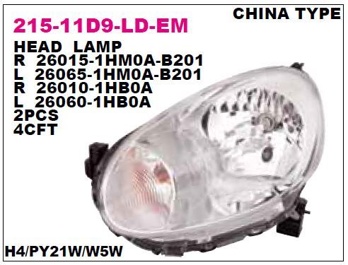 DEPO 21511D9RLDEM — FAR SAĞ ELEKTRİKLİ MICRA 10-15