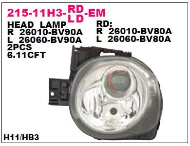 DEPO 21511H3LLDEM — FAR SOL ELEKTRİKLİ JUKE 10-19