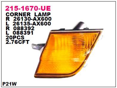 DEPO 2151670RUE — TAMPON SİNYAL LAMBASI SAĞ DUYSUZ NISSAN MICRKA K12 02-07 SARI