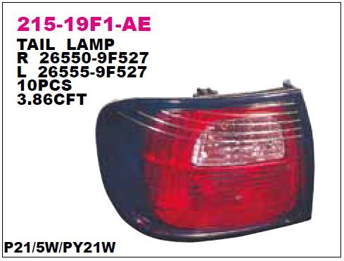 DEPO 21519F1RAE — STOP LAMBASI SAĞ DUYLU AMPULLU NISSAN PRIMERA P11 00-01