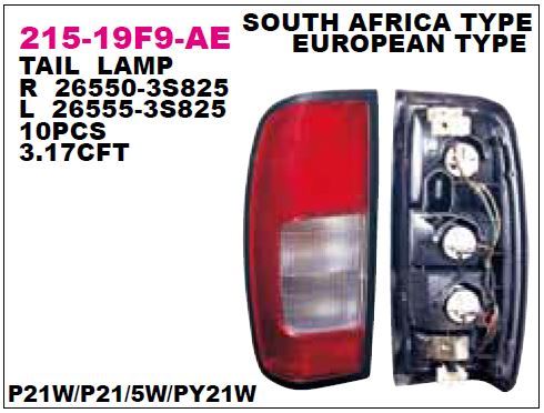 DEPO 21519F9RAE — STOP LAMBASI PICKUP 98-02 D22 /PICKUP 02-12 SKYSTAR DUYLU (MONTAJ AYAKLI) SAĞ