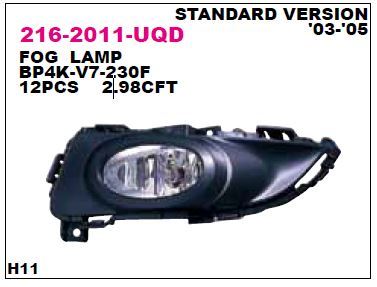 DEPO 2162011RUQD — SİS LAMBASI SAĞ MAZDA 3 SERİSİ HB 03-05