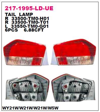 DEPO 2171995RLDUE — STOP LAMBASI SAĞ-(DUYSUZ)-(HONDA CITY 08/ )