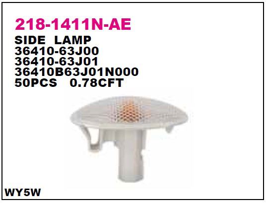 DEPO 2181411NAE — ÇAMURLUK SİNYALİ SOL-SAĞ SUZUKI SWIFT 05- - SPLASH 05- - VITARA 05-