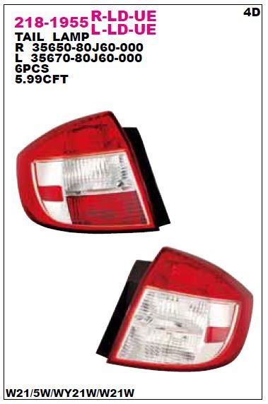 DEPO 2181955LLDUE — STOP LAMBASI SOL SUZUKI SX4 08-
