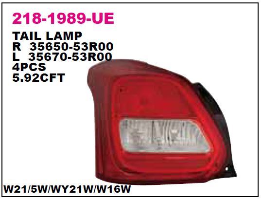 DEPO 2181989LUE — STOP LAMBASI SOL SUZUKI SWIFT 17-