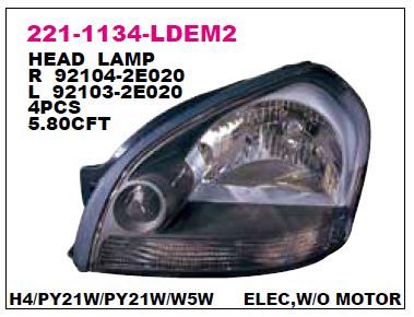 DEPO 2211134LLDEM2 — FAR TUCSON 04-10 ELEKTRİKLİ BEYAZ SOL