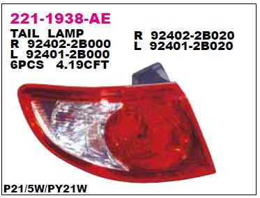 DEPO 2211938RAE — STOP LAMBASI SAĞ HYUNDAI SANTA FE 06
