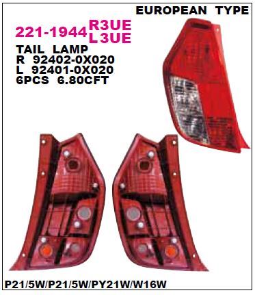 DEPO 2211944L3UE — STOP LAMBASI SOL HYUNDAI I10 08-