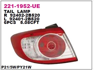 DEPO 2211952RUE — STOP LAMBASI SAĞ HYUNDAI SANTA FE 09-12