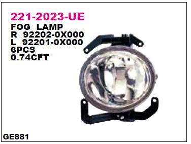 DEPO 2212023RUE — SİS LAMBASI SAĞ HYUNDAI I10 08-
