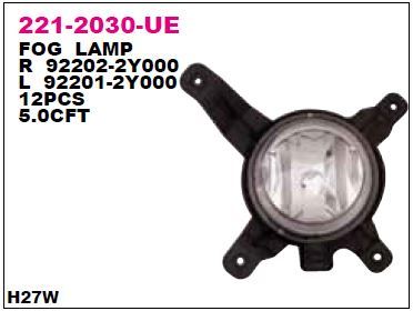 DEPO 2212030RUE — SİS LAMBASI SAĞ HYUNDAI IX35 10-
