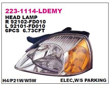 DEPO 2231114LLDEMY — SOL FAR MOTORU UZERINDE SARI RIO 00-05