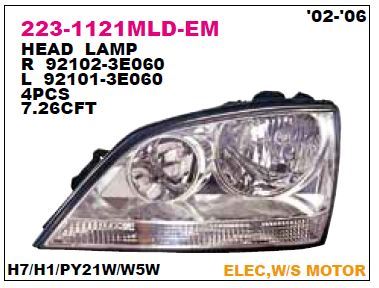DEPO 2231121LMLDEM — SOL FAR MOTORLU SORENTO 2,5 CRDI 02-06