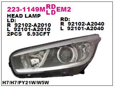 DEPO 2231149RMLEMN2 — FAR SAĞ KIA CEED-PROCEED 12- GÜNDÜZ SURUS LAMBALI