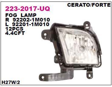 DEPO 2232017LUQ — SİS LAMBASI SOL KIA CERATO 09-10