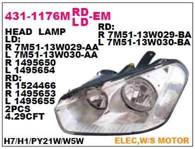 DEPO 4311176RMLDEM — FAR KOMPLE SAĞ HALOJEN C-MAX 07-