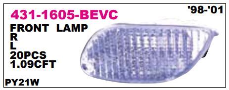 DEPO 4311605LBEVC — TAMPON SİNYAL LAMBASI SOL ( FORD FOCUS 98-04 ) BEYAZ