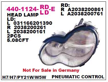 DEPO 4401124LLDE — FAR ( MERCEDES W203 SOL )
