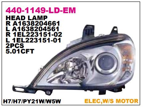 DEPO 4401149LLDEM — FAR ( MERCEDES W163 SOL )