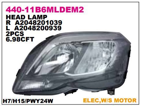DEPO 44011B6RMLDEM2 — FAR ( MERCEDES W204 GLK SAĞ 13 )