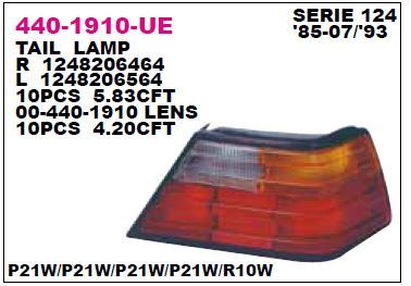 DEPO 4401910RUE — STOP LAMBASI SAĞ SARI-200E W124 85-93
