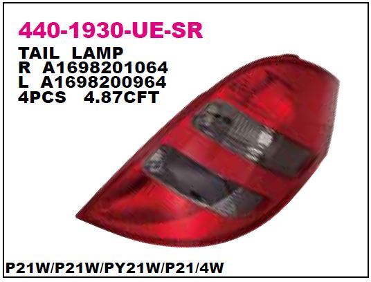 DEPO 4401930RUESR — STOP LAMBASI SAĞ AVANGARDE W169 04-08