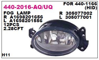 DEPO 4402016LAQ — SİS FARI ( MERCEDES W164-169-203-204-211 SOL )