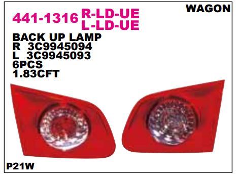 DEPO 4411316LLDUE — BAGAJ STOP LAMBASI SOL VOLKSWAGEN PASSAT 05-10 SW