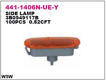 DEPO 4411406NUEY — ÇAMURLUK SİNYAL LAMBASI SOL SAĞ SARI VOLKSWAGEN PASSAT 97-/ POLO 99-/ GOLF IV 98-/ BORA 99-/ LUPO 99