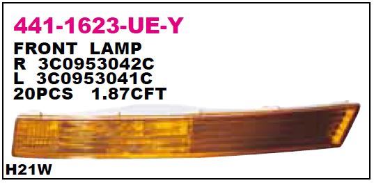 DEPO 4411623RUEY — TAMPON SİNYALİ VOLKSWAGEN PASSAT 05-10 SARI