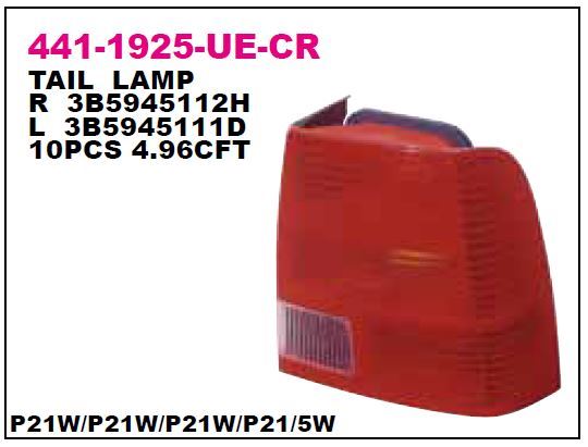 DEPO 4411925RUECR — STOP LAMBASI PASSAT 97-00 SAĞ