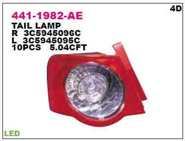 DEPO 4411982RAE — STOP LAMBASI SAĞ VOLKSWAGEN PASSAT 05-09