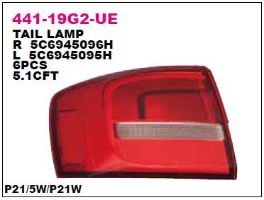 DEPO 44119G2RUE — STOP LAMBASI SAĞ VOLKSWAGEN JETTA 14-