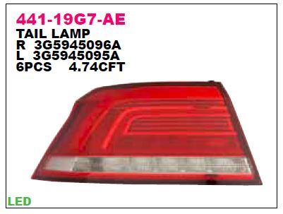 DEPO 44119G7LAE — STOP LAMBASI PASSAT 14-19 DIS SOL LED COMFORT.
