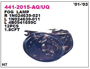 DEPO 4412015LUQ — SİS LAMBASI SOL AUDI A6 01-03