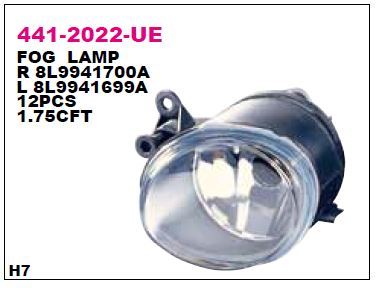 DEPO 4412022RUE — SİS LAMBASI SAĞ AUDI A3/S3 01-02