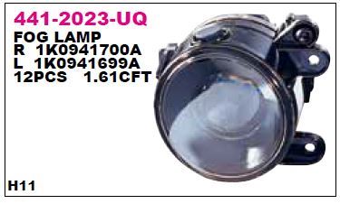 DEPO 4412023RUQ — SİS LAMBASI SAĞ VOLKSWAGEN GOLF V 04-05 (MERCEKLI)